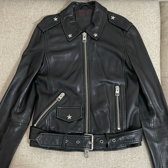 All Saints Jackets & Blazers - ALL SAINTS Limited Edition Raven Biker Leather Jacket size 0 Black